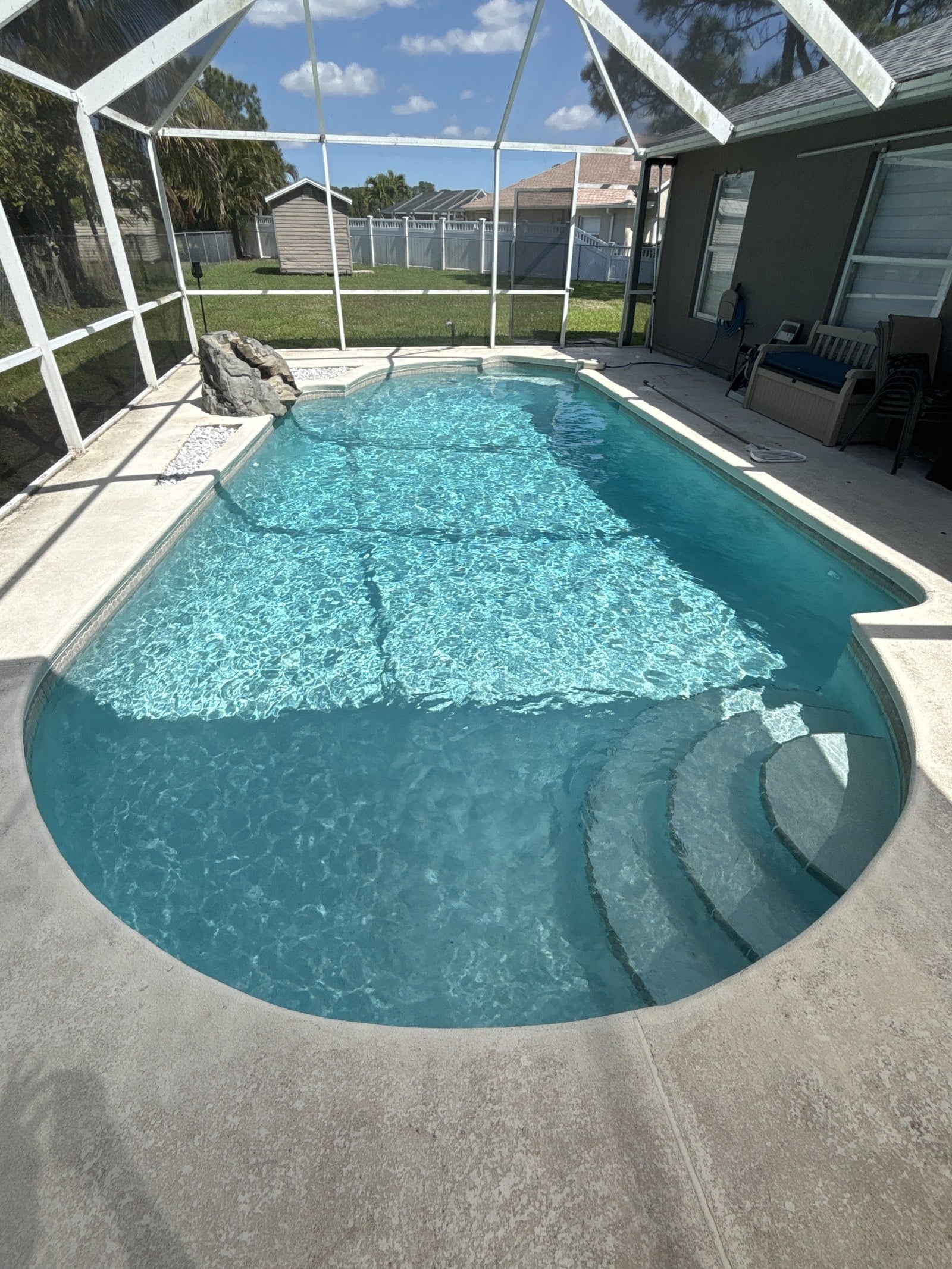 Custom pool construction