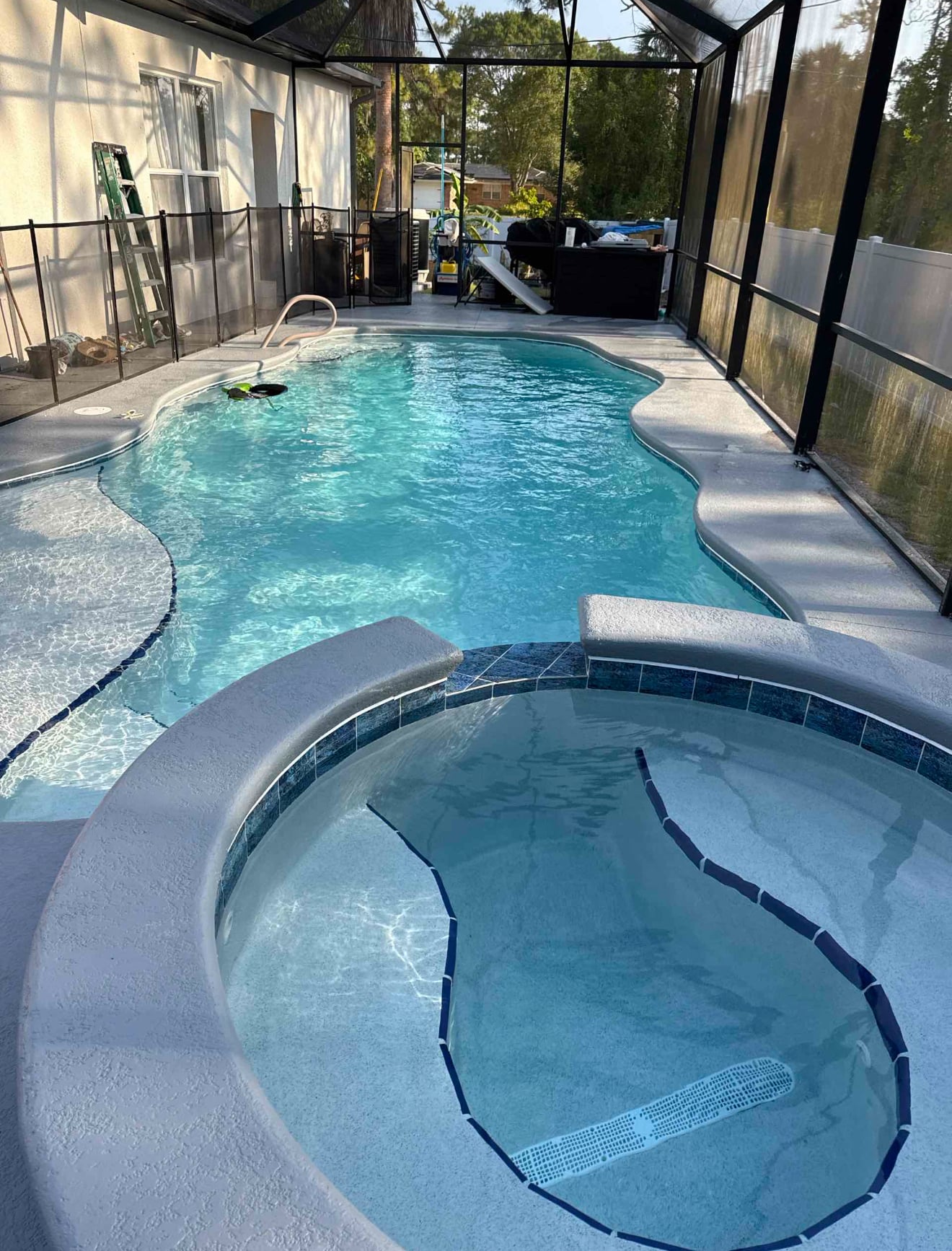 Custom pool construction